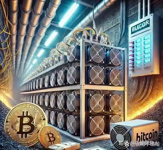 A bustling mining farm hosting numerous rigs, illustrating the scale and efficiency of professional crypto mining operations