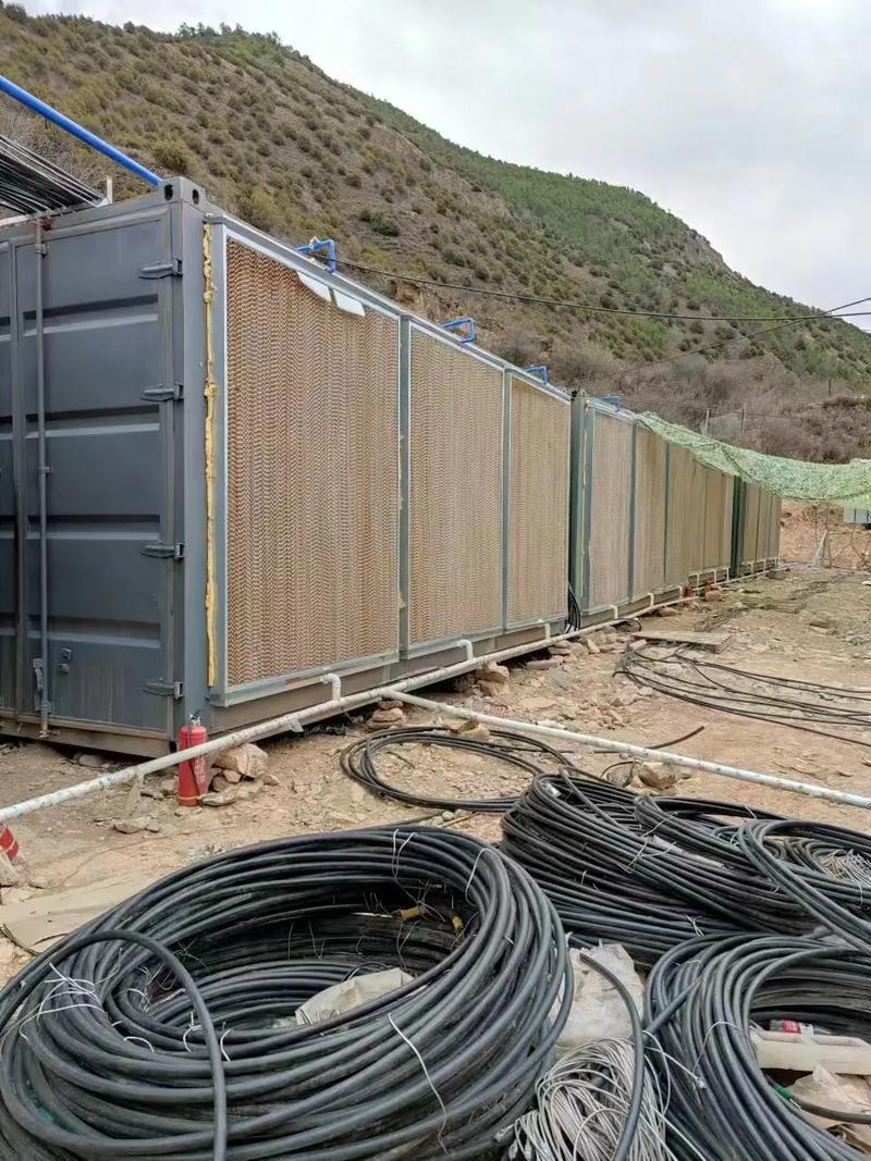 State-of-the-art mining rig operating within a traditional mining setup